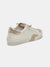 white body zina sneaker with gold metallic details from back side
