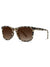 horn-rimmed frame tortoise sunglasses in beige
