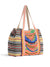 colorful beaded tote from side