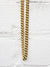 gold chunky chain necklace with black detail