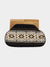 Black beaded clutch with wooden handles