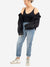 high rise mom jeans with bodysuit