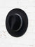 black felt hat with boho belt