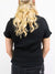 ribbed black tee from back
