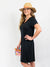 black bamboo dress from side