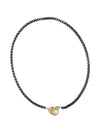 black chain pave chocker necklace