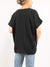 Dolman sleeve blouse in black from back