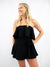 black layer top romper from front