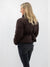 dark brown puff jacket from back