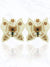 seed bead butterfly earrings in ivory 