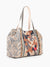 camo beaded tote bag from side