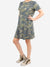 camo t shirt dress from front with high top sneakers