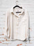 ivory button up corduroy top