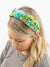 flower jewel headband on model