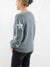 gray blue star sweater from side