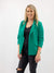kelly green blazer from front