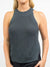 high neck knit tank in yale