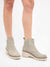 suede gray boots with lug heel from side