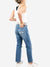loose boyfriend jeans from the back
