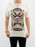 radiate positivity colorful graphic tee on model