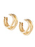 tripple layered gold hoop earrings