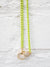 lime chain pave chocker necklace