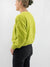 neon green chennile sweater from side