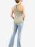 olive tank with zipper down back 