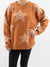orange sweater with stars from front