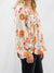 ivory floral balloon sleeve top from side