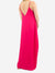 hot pink maxi dress from back