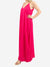 hot pink maxi dress from front