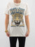 rock and roll world tour graphic tee in ivory on model