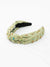 sage fabric multi-color jeweled headband