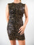 sequined party mini dress from front