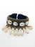 cowry and shell rattan cuff