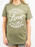support local farmers tee in olive
