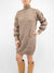 balloon sleeve sweater dress from front