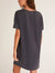 relaxed fit t shrit dress from back in black