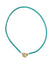 turquoise pave chocker chain necklace