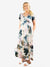 tie dye maxi dress with pockets fron view