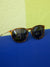 round tortoise sunglasses with black lens