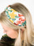 tropical patterned floral headband in white 