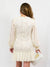 vintage lace dress in white from back