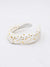 white velvet headband with gold stars
