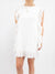 white ruffle dress from front