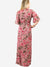 back of floral print maxi dress
