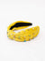 yellow velvet jeweled headband